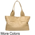 Sondra Roberts New York Leather Strips Tote