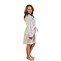Children's Microluxe Toile Hooded Short Bath Robe