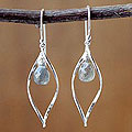 'Early Dew' Labradorite Dangle Earrings (Thailand)