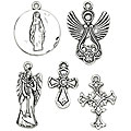Free correlative info on Fine antique Style Blue Moon Antique Silver Spiritual Tokens Metal Charm (Package of 5)