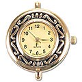 Gold Serpentine Round Watch Face