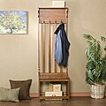 Mission Oak Hall Tree Entry Bench