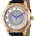 Stuhrling Original Men's 'World Traveler' Swiss Quartz Leather and Stainless Steel Watch