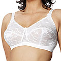 Goddess Women's Floral Lace White Soft Cup Bra