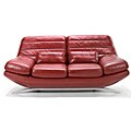 Red Leather Loveseat
