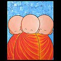 Rutchanok Jinapun 'Novice Monks II' Original Art (Thailand)