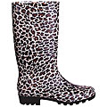 Women's Leopard Print Rubber Rain Boots (Case of 12 Pairs)