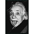 'Albert Einstein - Funny Face' Gel-coated Textured Art