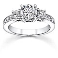 18k White Gold 1 1/5ct TDW Diamond Engagement Ring (H-I, SI1-SI3)