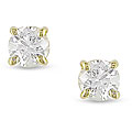 14k Yellow Gold 1/3ct TDW Diamond Solitaire Earrings (G-H, VS2)