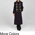 London Fog Womens Single-breasted Scarf and Coat