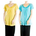 Kaelyn Max Women's Colorful Plus Size Spring Top