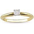 18k Gold 1/4ct TDW Diamond Solitaire Engagement Ring (G-H, SI2)
