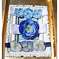 Shade Loving flower Garden Roll All About Blue Girl's Designer Boutique Headbands (Set of 3)