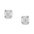 14k White Gold 1/10ct TDW Diamond Stud Earrings (I-J, I2-I3)