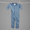 Aegean Infant Boy's Blue Dinosaurs Long Johns Sleeper