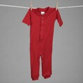 Aegean Infant Boys Red Sports Long Johns Sleeper