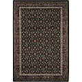 Hand-knotted Arumi Black Wool Rug (9' x 13')