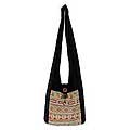 Cotton 'Happy Geometry' Shoulder Bag (Thailand)