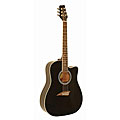 Kona High-gloss Black Dreadnought Acoustic Guitar