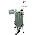 GP Percussion Silver 3-piece Cocktail Drumset