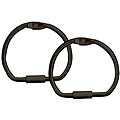 Custom Binding 1.5-inch Medium Black D-Rings (Pack of 8)