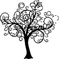 Unmounted Dream Tree Red Rubber Stamp