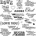 Fiskars Lasting Love 8x8-inch Quote Clear Stamp Sheet