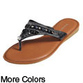Bamboo by Journee Women's Embellished Sandals