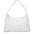 Made in Italy Desmo White Woven Hobo