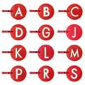 Red Carousel Works Truths blog PB Travel Red Initial Luggage Tags (Set of 2)