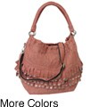 Amerileather 'Tutu' Top-grain Lambskin Leather Handbag