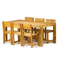 Reclaimed Teak 7-piece Dining Set (India)