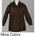 Big Hookah Free Interrelated Info Bongo Big Girl's Faux Fur Hood Quilted Coat