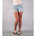 Institute Liberal Women's Blue Plaid Shorts