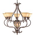 6-light Peruvian Bronze Sepia Chandelier