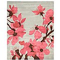 Hand-tufted Shiraz Floral Wool Rug (7'9 x 9'9)