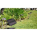 LED Wired Stainless Steel Solar Spotlights (Set of 4)