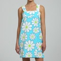Aegean Women's Daisy Print Velour Shower Wrap