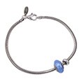 Signature Moments Silver Blue Murano Glass Starter Set (8.25-inch/ 8.75-inch)