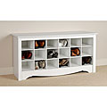 Winslow White Shoe Storage Cubbie Bench