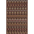 Compelling hints on Needlepoint rug Black Tuscany Multicolor Southwestern Rug (5'3 x 7'7)