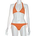 Cot'n by Lucenti Swimwear Women's Orange Halter Bikini
