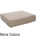 Clara Wicker Outdoor Ottoman Cushion with Sunbrella Fabric