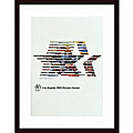 Appealing information on Vintage Olympic 'Los Angeles, 1984 Olympic Games' Wood Framed Art Print