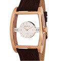 Akribos XXIV Men's Diamond Swiss Quartz Floating Rose Strap Watch