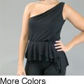 AtoZ Women's Asymmetrical One-shoulder Top