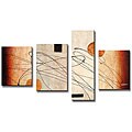 Free inviting roadmap on painting abstract African 'Abstract Hand Painted Oil on Canvas' Art Print