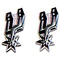 San Antonio Spurs NBA Charm Post Stud Logo Earring Set