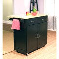 Black Mobile Kitchen Cart
